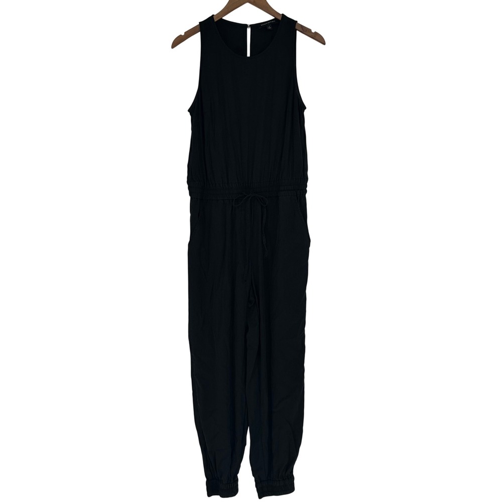 Sleeveless Jogger Casual Lyocell Jumpsuit Elastic Waist 4 Resort Banana Republic